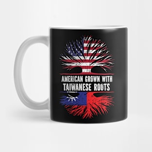 American Grown with Taiwanese Roots USA Flag Mug